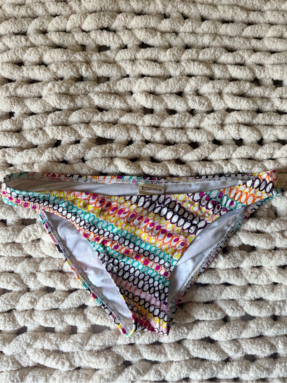 l*space Multicolor Geometric Print Bikini Bottom